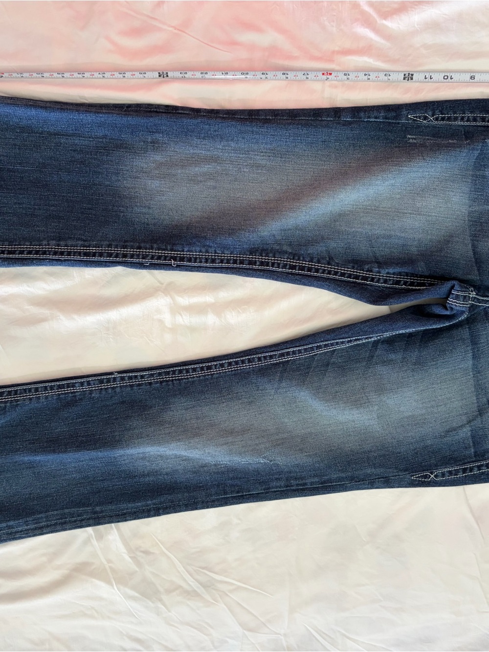 Maurices Straight Leg Jeans in Dark Blue Fade